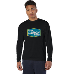 CHAMPION Custom Men's Adult Double Dry Long-Sleeve Interlock T-Shirt