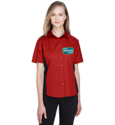 NORTH END Custom Ladies' Fuse Colorblock Twill Shirt