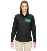 NORTH END Custom Ladies' Paramount Wrinkle-Resistant Cotton Blend Twill Checkered Shirt