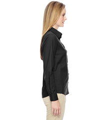 NORTH END Custom Ladies' Paramount Wrinkle-Resistant Cotton Blend Twill Checkered Shirt