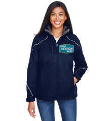 NORTH END Custom Ladies' Angle 3-in-1 Jacket with Bonded Fleece Liner