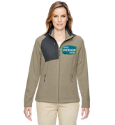 NORTH END Custom Ladies' Excursion Trail Fabric-Block Fleece Jacket
