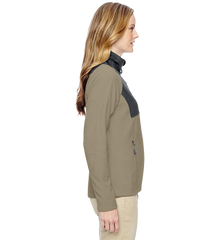 NORTH END Custom Ladies' Excursion Trail Fabric-Block Fleece Jacket