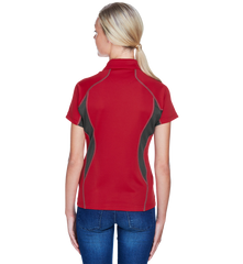 NORTH END Custom Ladies' Serac UTK CoolLogik Performance Zippered Polo