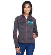 NORTH END Custom Ladies' Flux Melange Bonded Fleece Jacket