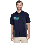 NORTH END Custom Men's Tall Fuse Colorblock Twill Shirt