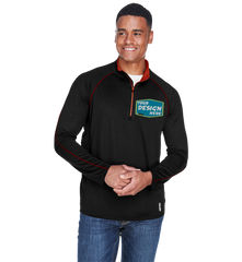 NORTH END Custom Men's Radar Quarter-Zip Performance Long-Sleeve Top