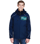 NORTH END Custom Men's Tall Angle 3-in-1 Jacket with Bonded Fleece Liner