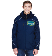NORTH END Custom Men's Tall Angle 3-in-1 Jacket with Bonded Fleece Liner