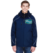 NORTH END Custom Men's Angle 3-in-1 Jacket with Bonded Fleece Liner