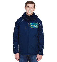 NORTH END Custom Men's Angle 3-in-1 Jacket with Bonded Fleece Liner