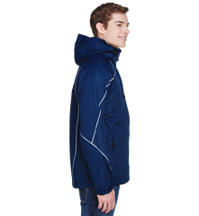 NORTH END Custom Men's Angle 3-in-1 Jacket with Bonded Fleece Liner