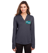 NORTH END Custom Ladies' JAQ Snap-Up Stretch Performance Pullover