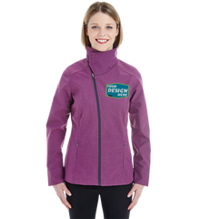 NORTH END Custom Ladies' Edge Soft Shell Jacket with Convertible Collar