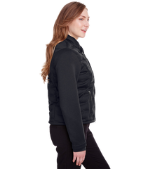 NORTH END Custom Ladies' Loft Pioneer Hybrid Bomber Jacket