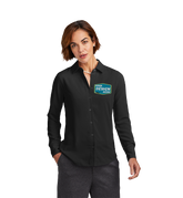 Brooks Brothers Custom Women's Full-Button Satin Blouse