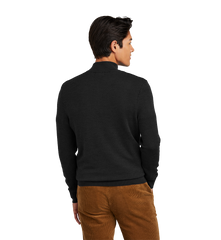 Brooks Brothers Custom Men's Washable Merino Birdseye 1/4-Zip Sweater