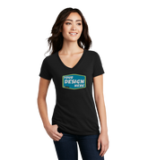 District Custom Women's Perfect Blend CVC V-Neck Tee