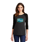 District Custom Women's Perfect Tri 3/4-Sleeve Raglan