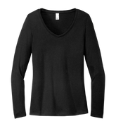 District Custom Women's Perfect Tri Long Sleeve V-Neck Tee
