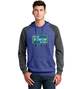 District Custom Men's Lightweight Fleece Raglan Hoodie