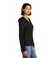 District Custom Women's Fitted Jersey Full-Zip Hoodie