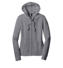 District Custom Women's Fitted Jersey Full-Zip Hoodie