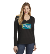 District Custom Women's Very Important Tee Long Sleeve V-Neck