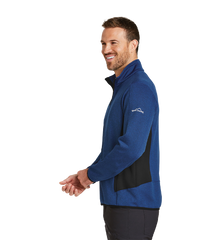 EDDIE BAUER Custom Men's Full-Zip Heather Stretch Fleece Jacket.
