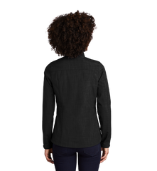 EDDIE BAUER Custom Ladies Shaded Crosshatch Soft Shell Jacket.