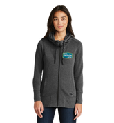 NEW ERA Custom Ladies Tri-Blend Fleece Full-Zip Hoodie.