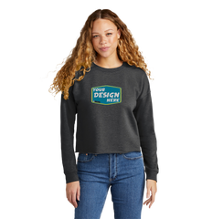 NEW ERA Custom Ladies Tri-Blend Fleece Crop Crew.