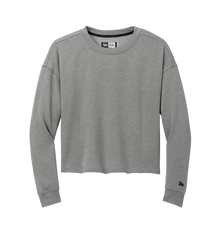 NEW ERA Custom Ladies Tri-Blend Fleece Crop Crew.