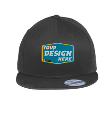 NEW ERA Custom Unisex Flat Bill Snapback Cap.