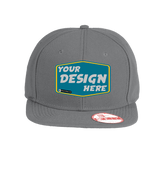 NEW ERA Custom Unisex Original Fit Flat Bill Snapback Cap.