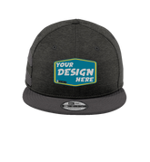 NEW ERA Custom Unisex Shadow Heather Striped Flat Bill Snapback Cap