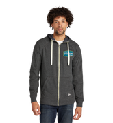 NEW ERA Custom Men Sueded Cotton Blend Full-Zip Hoodie.