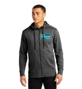 NEW ERA Custom Men's Tri-Blend Fleece Full-Zip Hoodi.