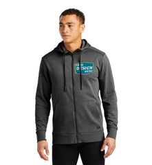NEW ERA Custom Men's Tri-Blend Fleece Full-Zip Hoodi.