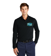 NIKE Custom Men's Dri-FIT Micro Pique 2.0 Long Sleeve Polo