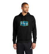 NIKE Custom Men's Club Fleece Sleeve Swoosh Pullover Hoodie