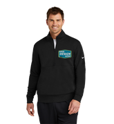NIKE Custom Men's Club Fleece Sleeve Swoosh 1/2-Zip