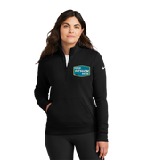 NIKE Custom Ladies Club Fleece Sleeve Swoosh 1/2-Zip