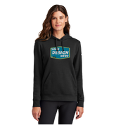 NIKE Custom Ladies Club Fleece Sleeve Swoosh Pullover Hoodie