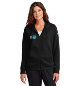 NIKE Custom Ladies Club Fleece Sleeve Swoosh Full-Zip Hoodie