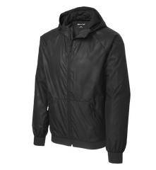 SPORT-TEK Custom Men's Embossed Hooded Wind Jacket