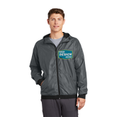 SPORT-TEK Custom Men's Embossed Hooded Wind Jacket