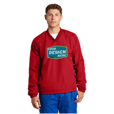 SPORT-TEK Custom Men's V-Neck Raglan Wind Shirt