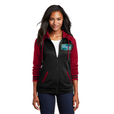 SPORT-TEK Custom Ladies Sport-Wick Varsity Fleece Full-Zip Hooded Jacket