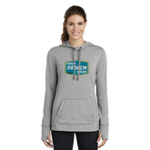 SPORT-TEK Custom Ladies PosiCharge Tri-Blend Wicking Fleece Hooded Pullover